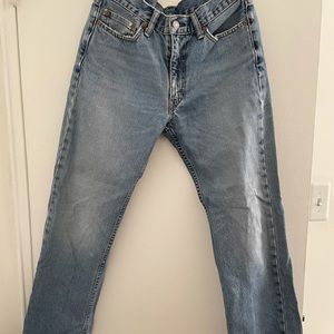 Distressed Levi denim